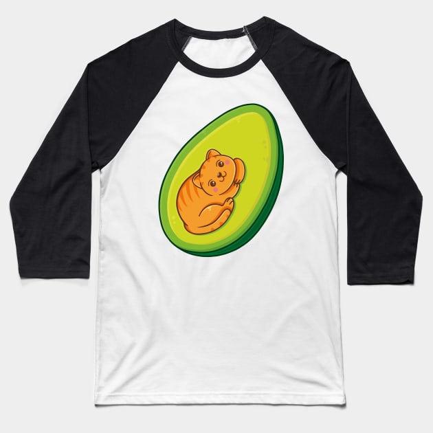 Avocato Baseball T-Shirt by Alundrart